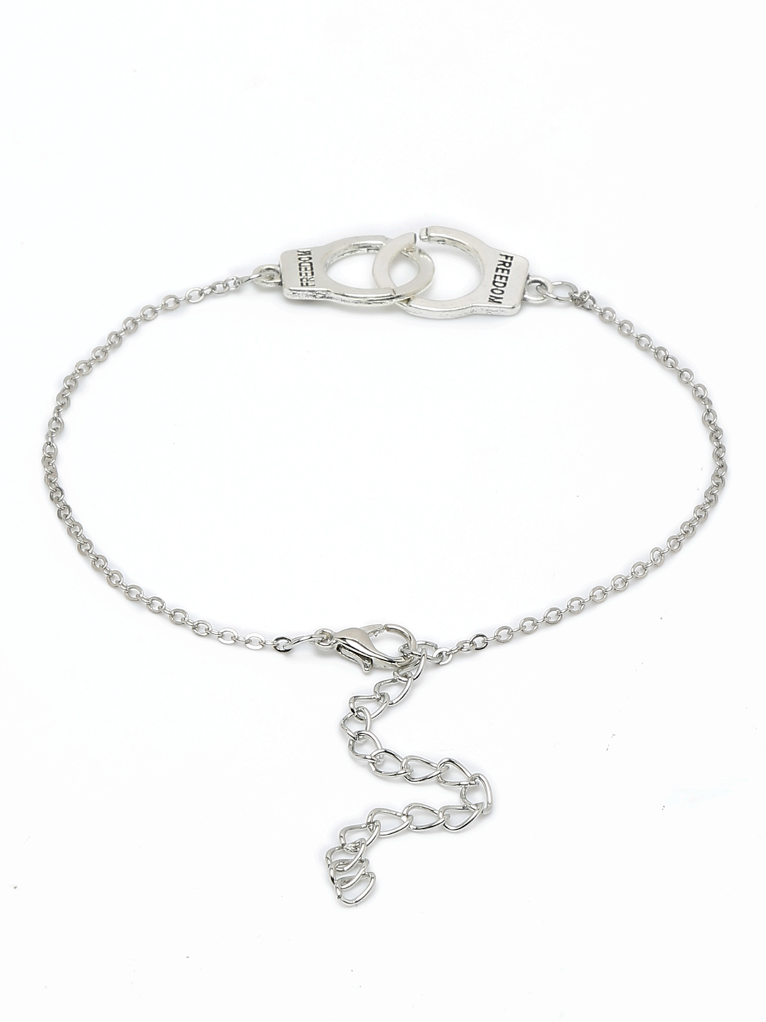YouBella Jewellery Charm Bracelet Bangle for Girls and Women (Silver) (YBBN_91971)